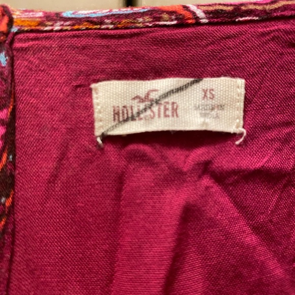 Hollister Burgundy print sundress - CUTE!! - Picture 5 of 7